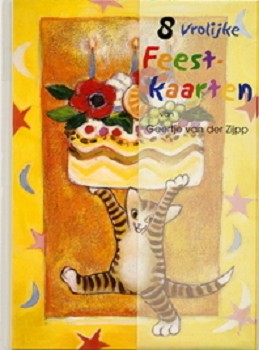 kaartensetje met 8 verschillende feestkaarten